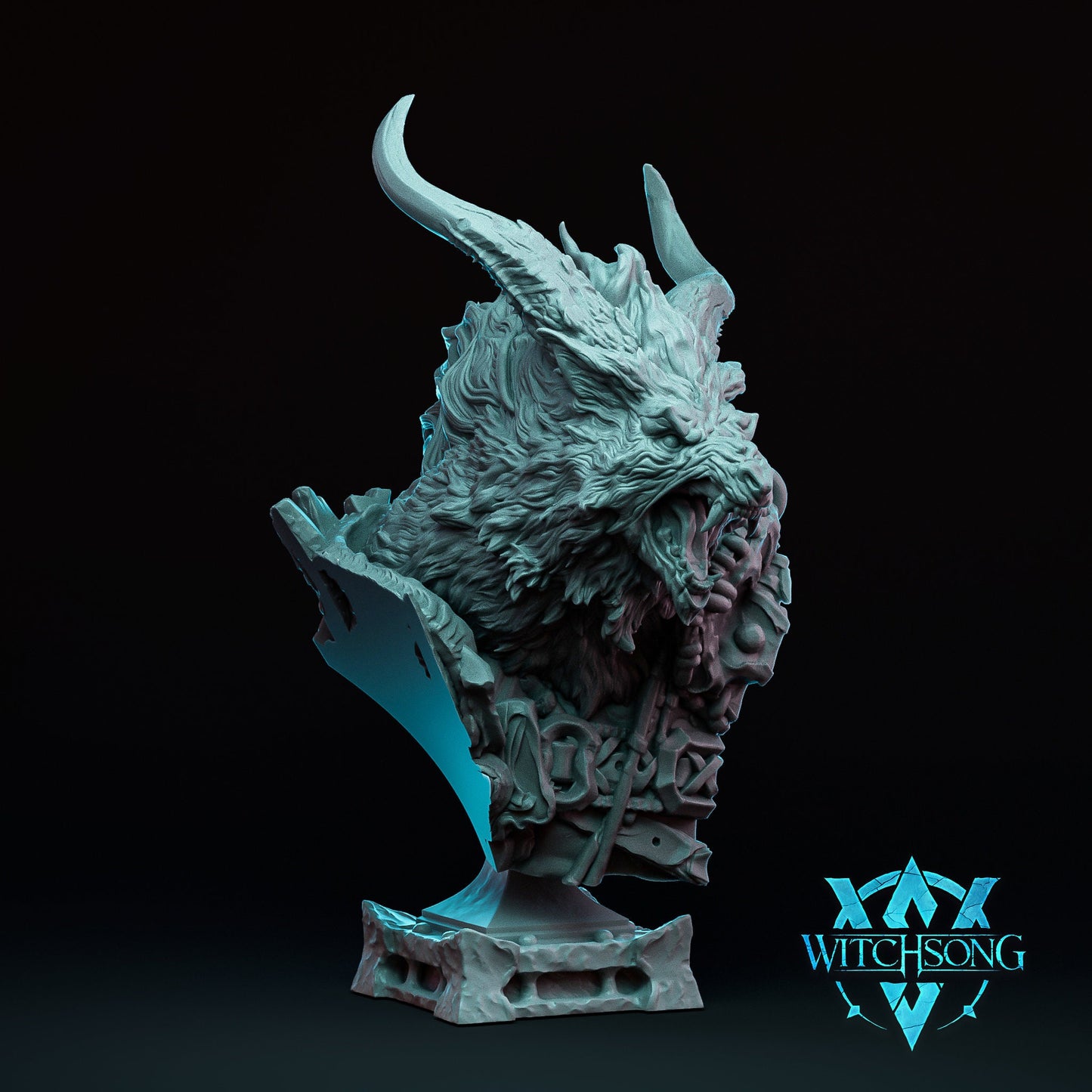 Ascendant Greatwolf, Bust Option | Aussie 3D Printed Miniatures and Terrain