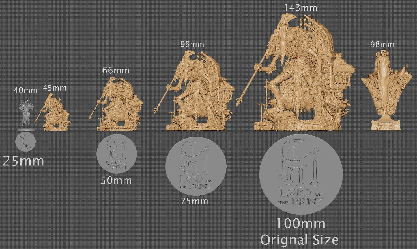 The Faceless King, Bust Option | Aussie 3D Printed Miniatures and Terrain