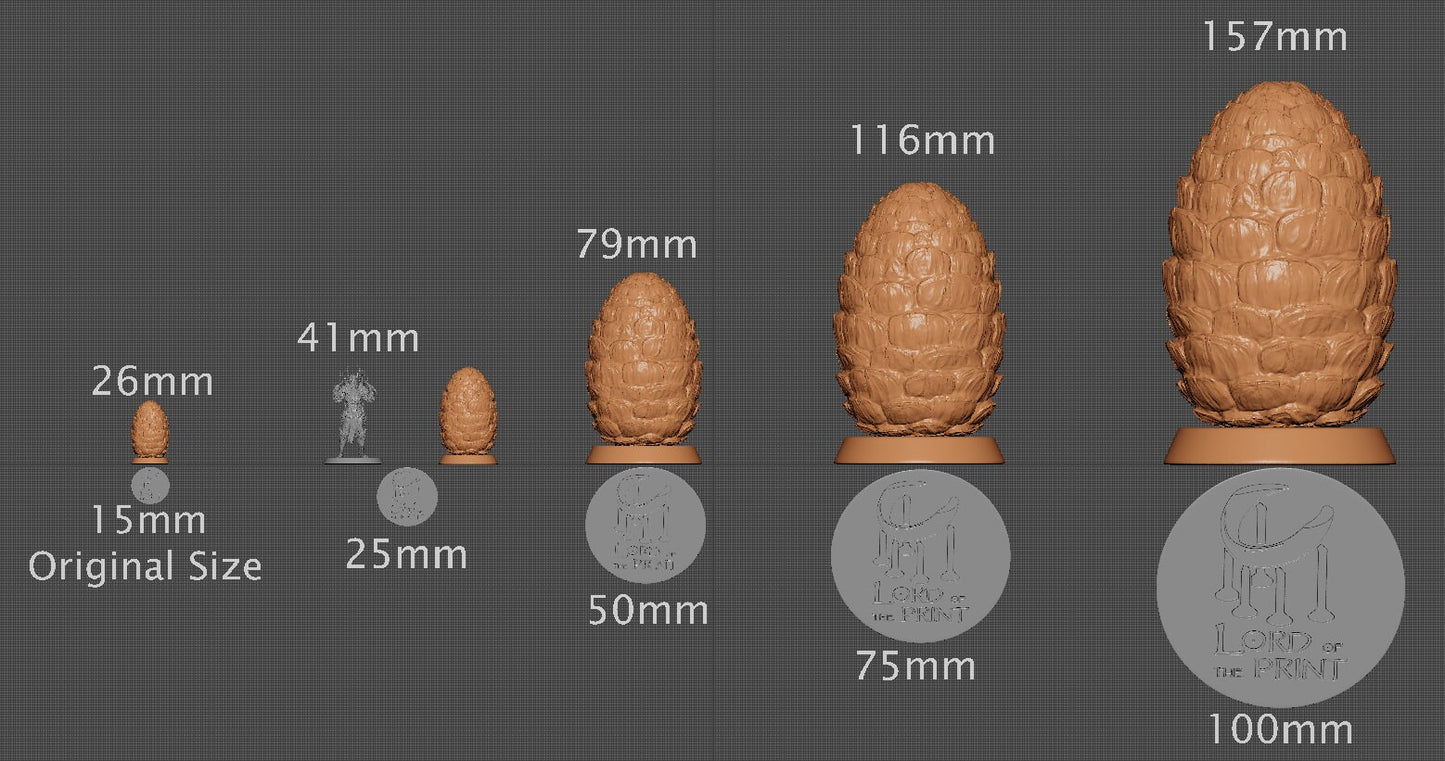 Magma Dragon Egg | Aussie 3D Printed Miniatures and Terrain