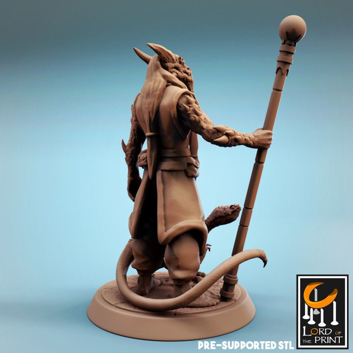Kriv the Dragon Sorcerer | Aussie 3D Printed Miniatures and Terrain