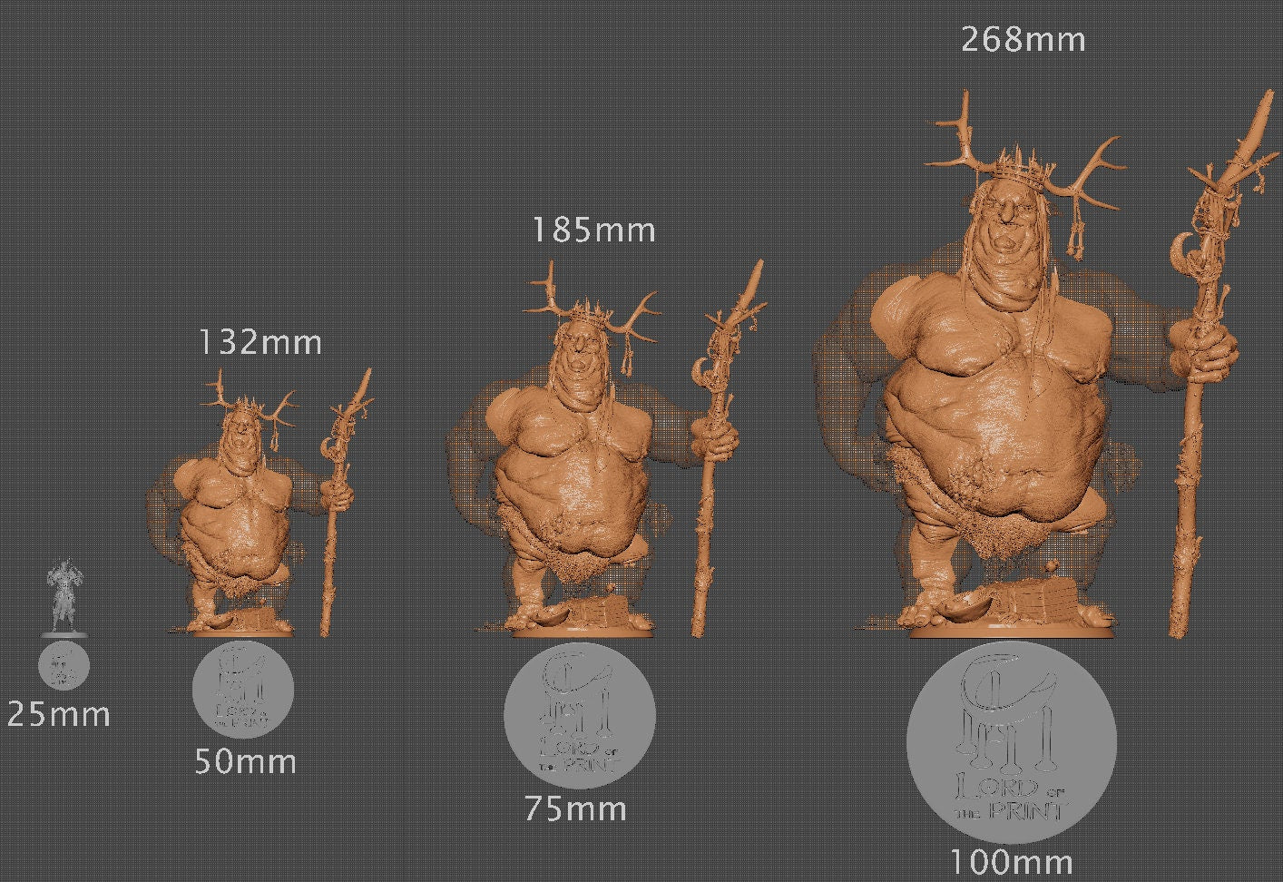 Ogdurg the King of Goblins, | Aussie 3D Printed Miniatures and Terrain