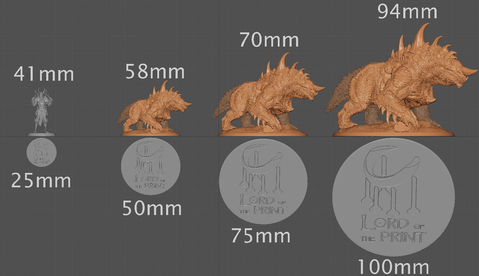 Stygian Guard Hound | Aussie 3D Printed Miniatures and Terrain