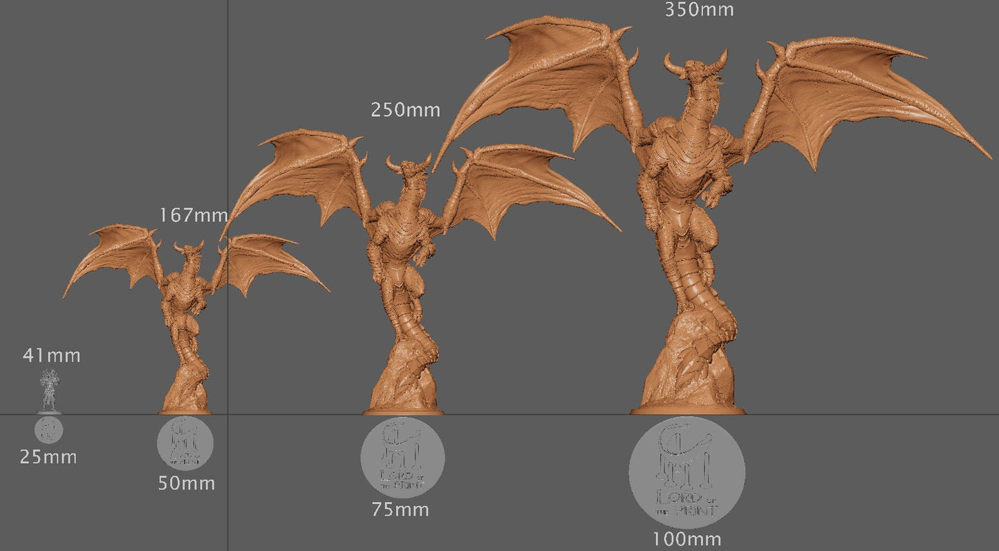 Young Cloud Dragon, The Heaven Dragon | Aussie 3D Printed Miniatures and Terrain