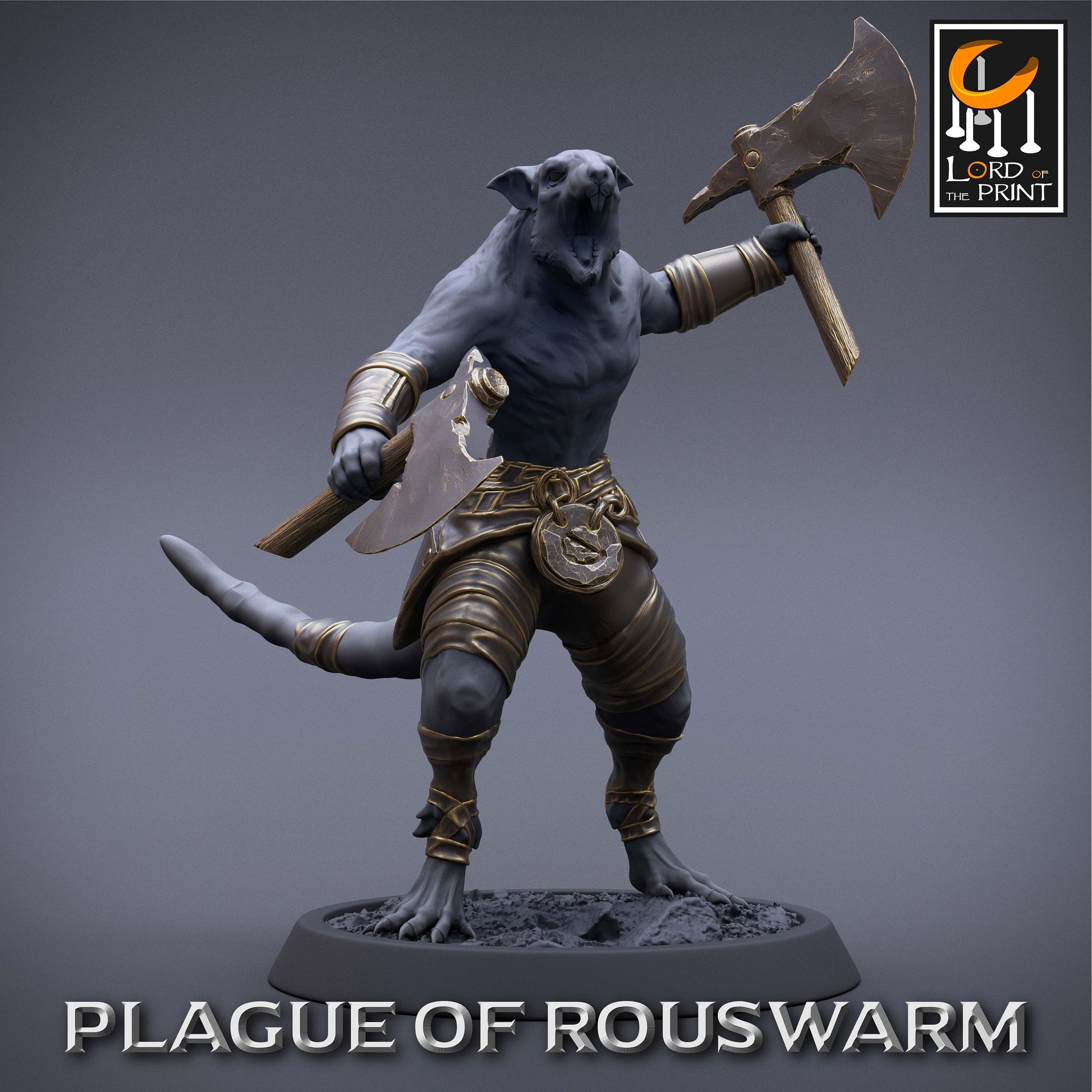 Rouswarm Barbarian | Aussie 3D Printed Miniatures and Terrain