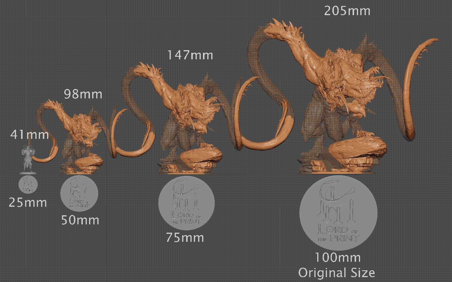 Demogorgon, Demon Prince | Aussie 3D Printed Miniatures and Terrain