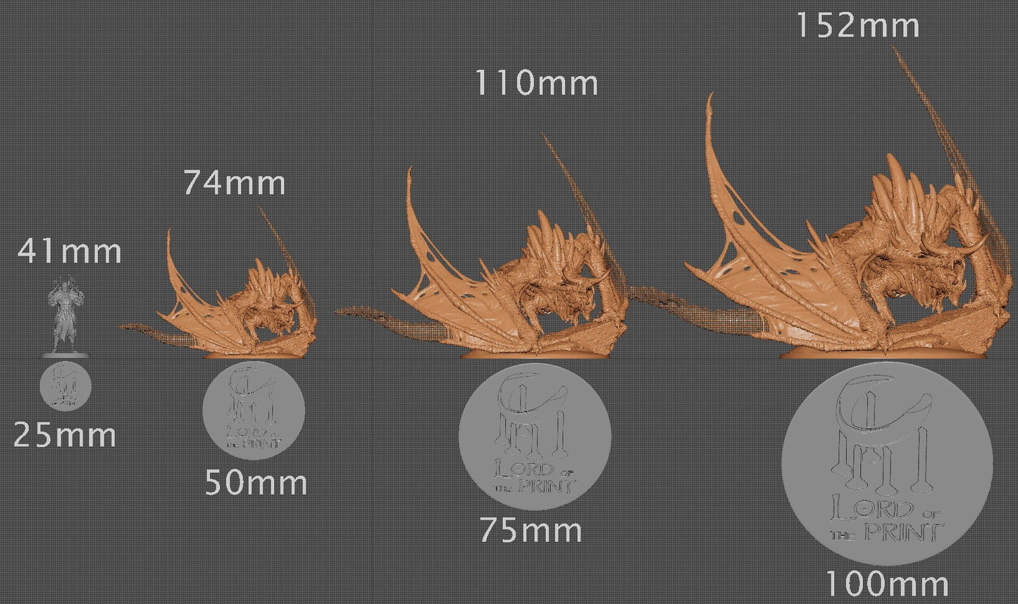 Elder Magma Dragon, A Primordial Dragon | Aussie 3D Printed Miniatures and Terrain