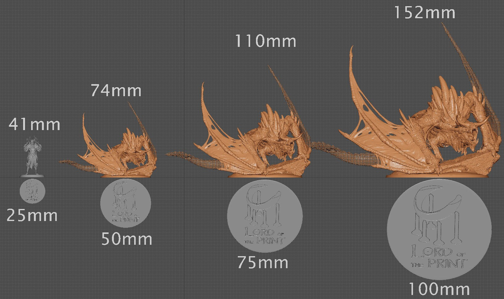 Elder Magma Dragon, A Primordial Dragon | Aussie 3D Printed Miniatures and Terrain