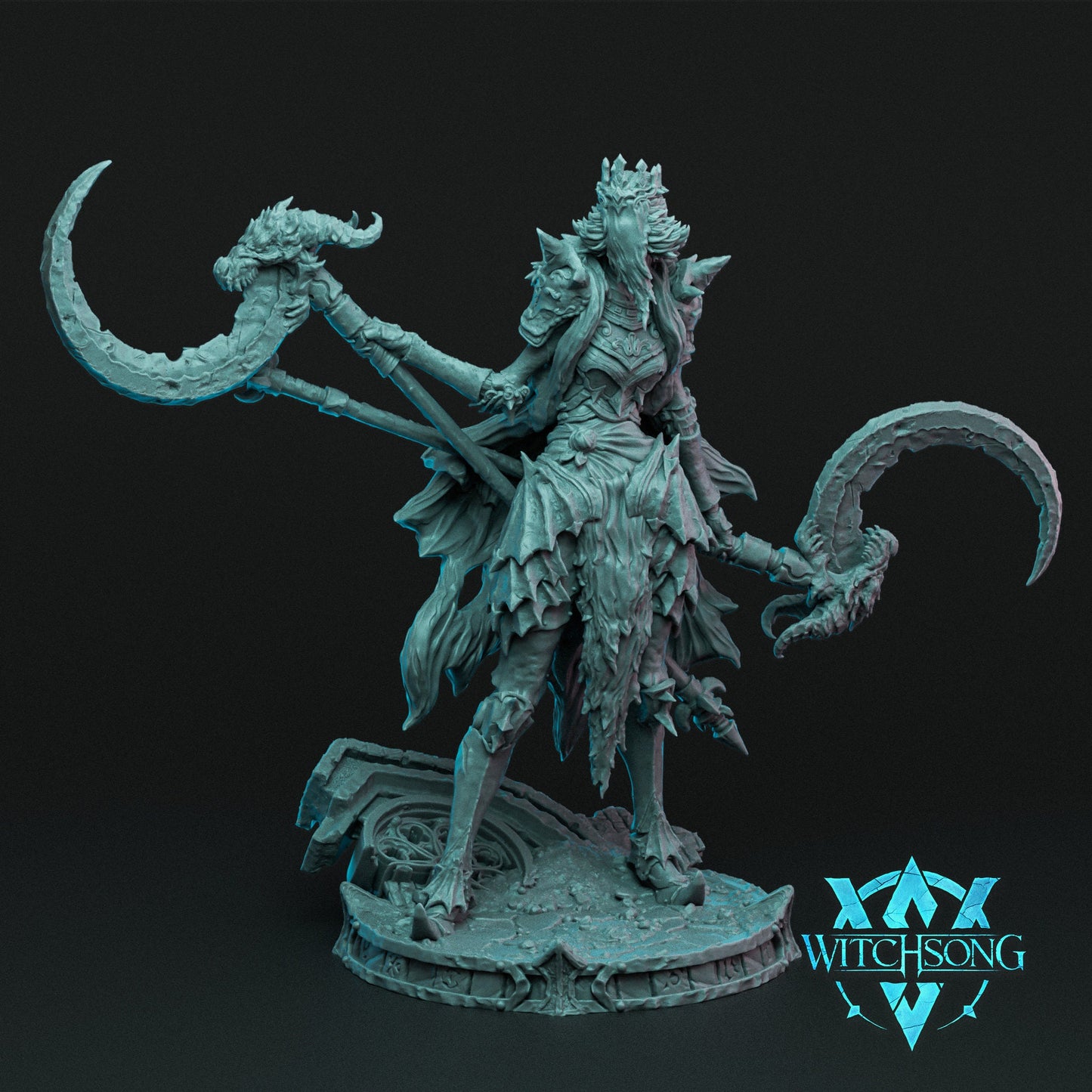The Faceless Queen, Bust Option | Aussie 3D Printed Miniatures and Terrain