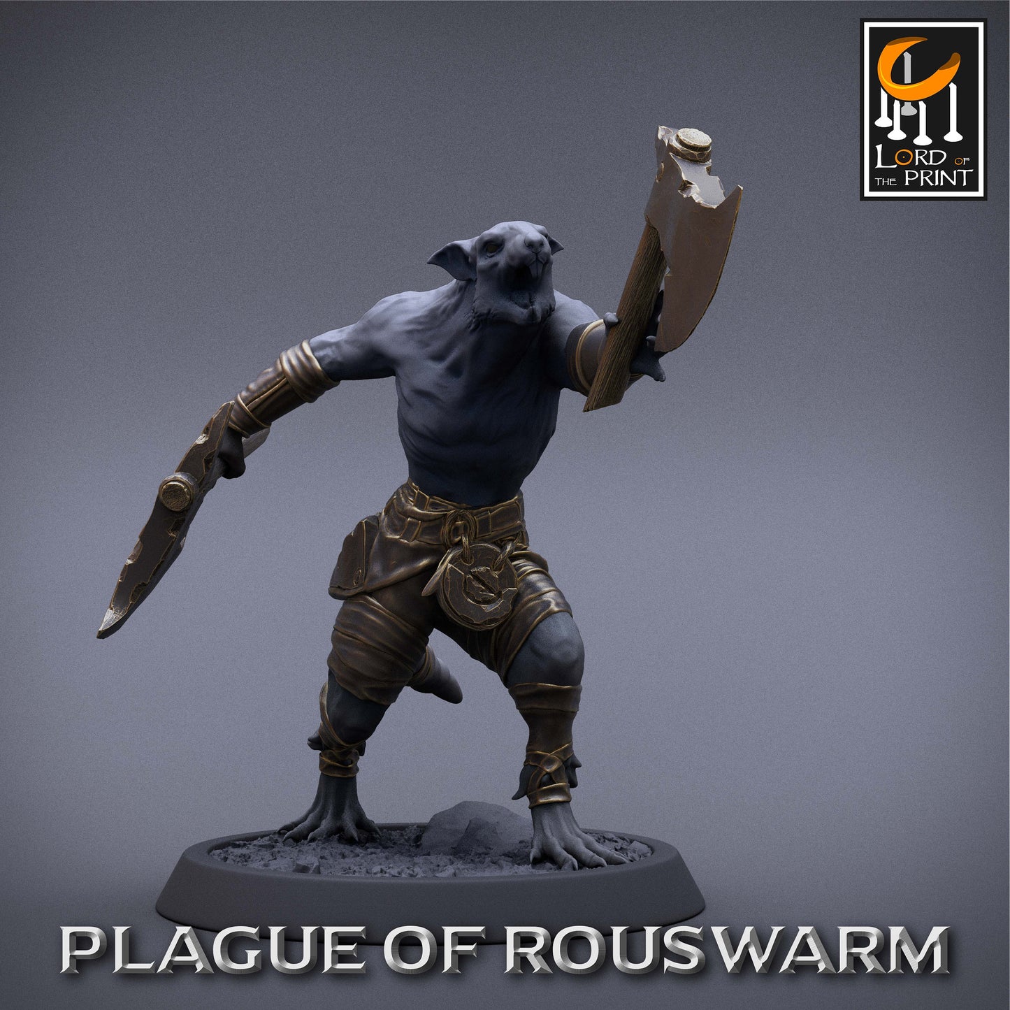 Rouswarm Barbarian | Aussie 3D Printed Miniatures and Terrain