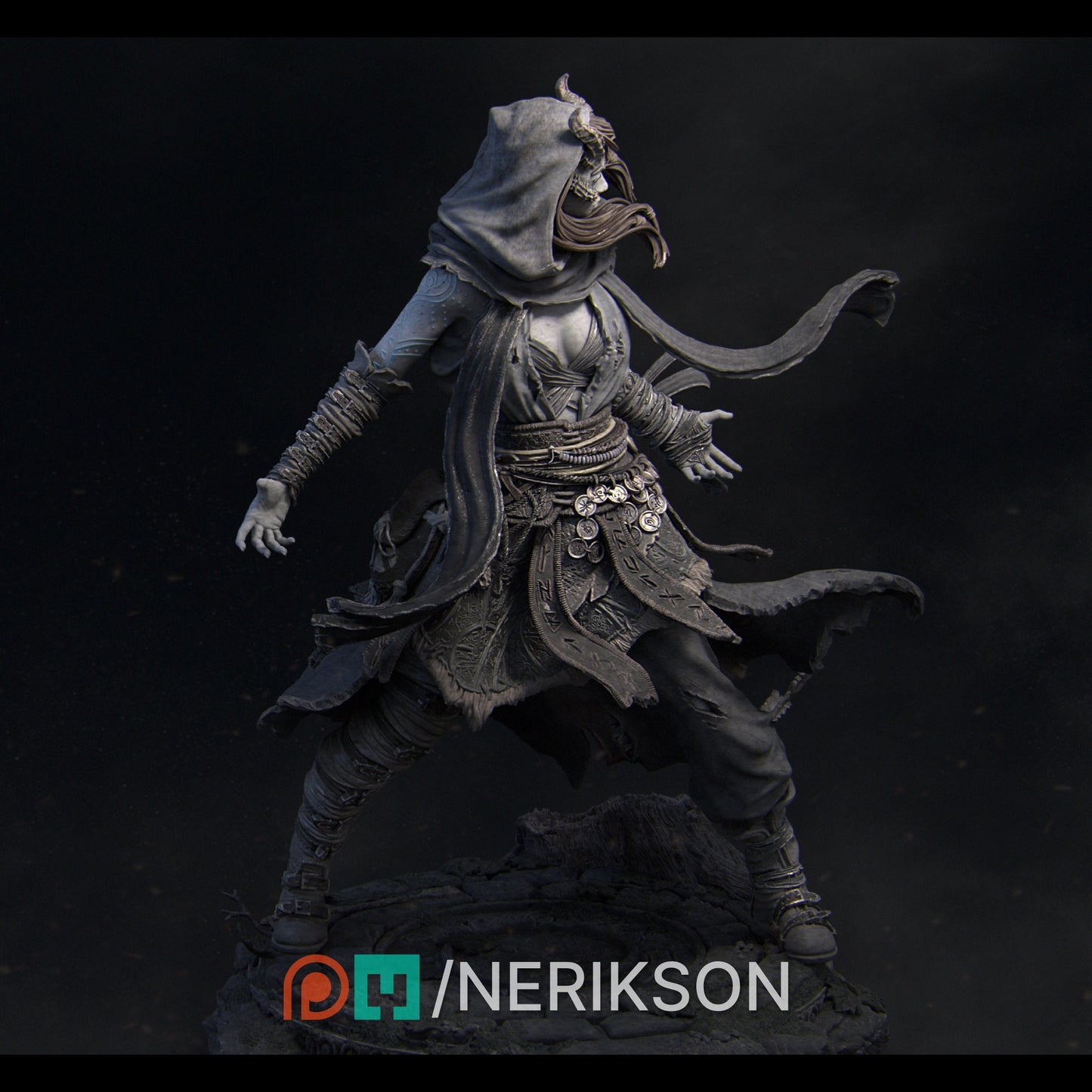 Rowenna the Wild Mage | Aussie 3D Printed Miniatures and Terrain