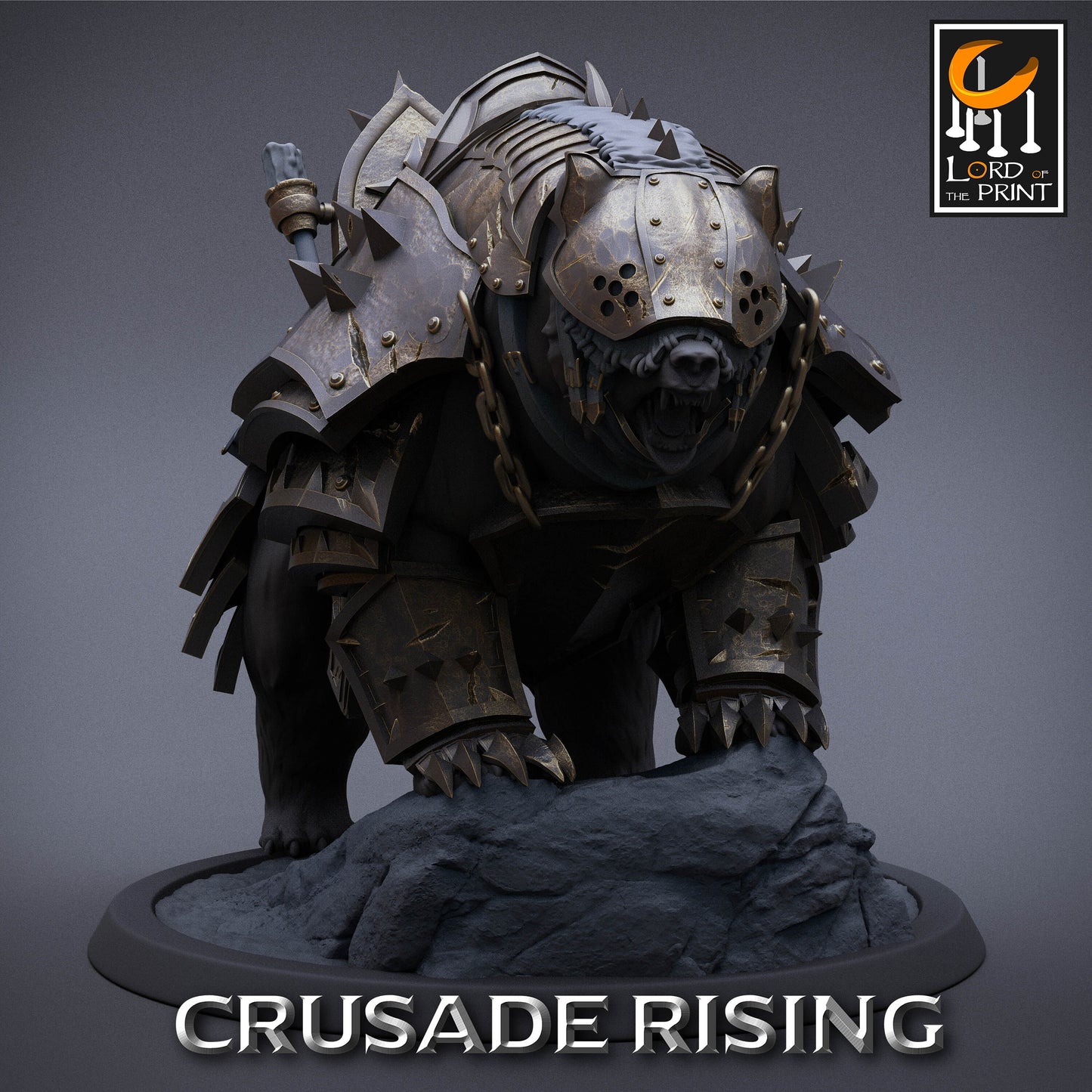 Crusader Bears Armored | Aussie 3D Printed Miniatures and Terrain
