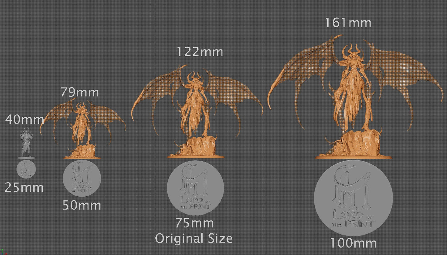 Lilith, Demon Queen | Aussie 3D Printed Miniatures and Terrain
