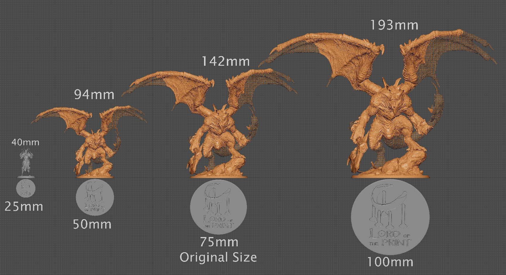 Infernum Dragon | Aussie 3D Printed Miniatures and Terrain
