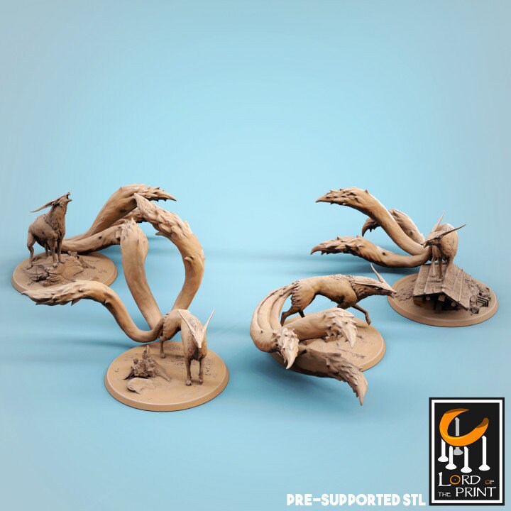 Kitsune Pups | Aussie 3D Printed Miniatures and Terrain