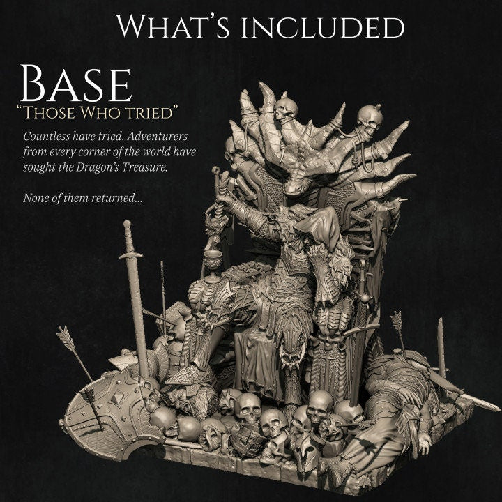 Revving the Dragon Knight Seated | Aussie 3D Printed Miniatures and Terrain