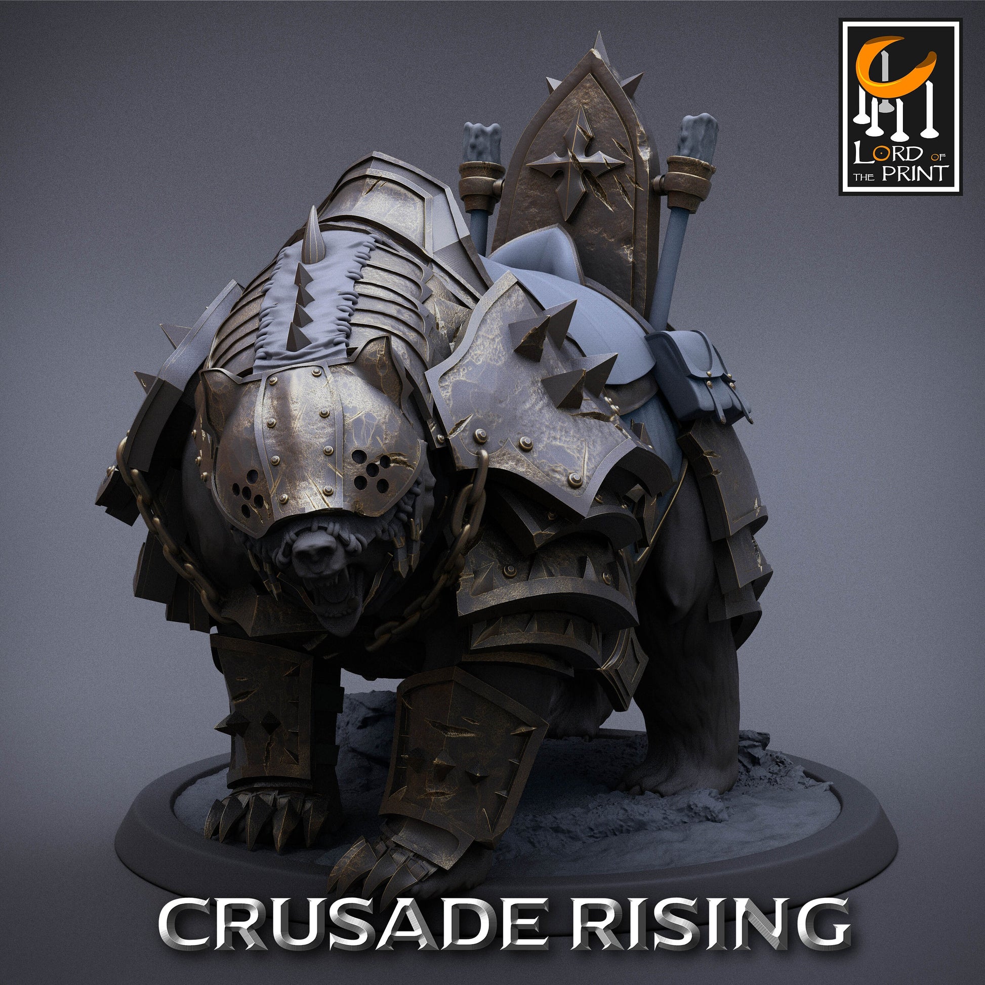 Crusader Bears Armored | Aussie 3D Printed Miniatures and Terrain