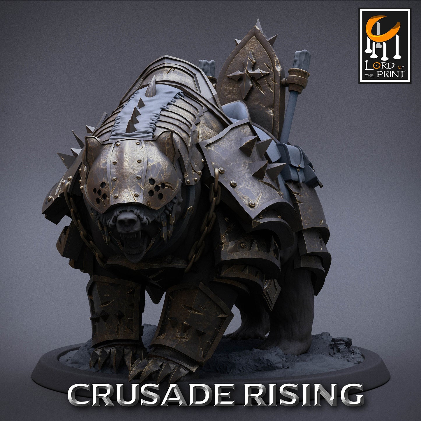 Crusader Bears Armored | Aussie 3D Printed Miniatures and Terrain
