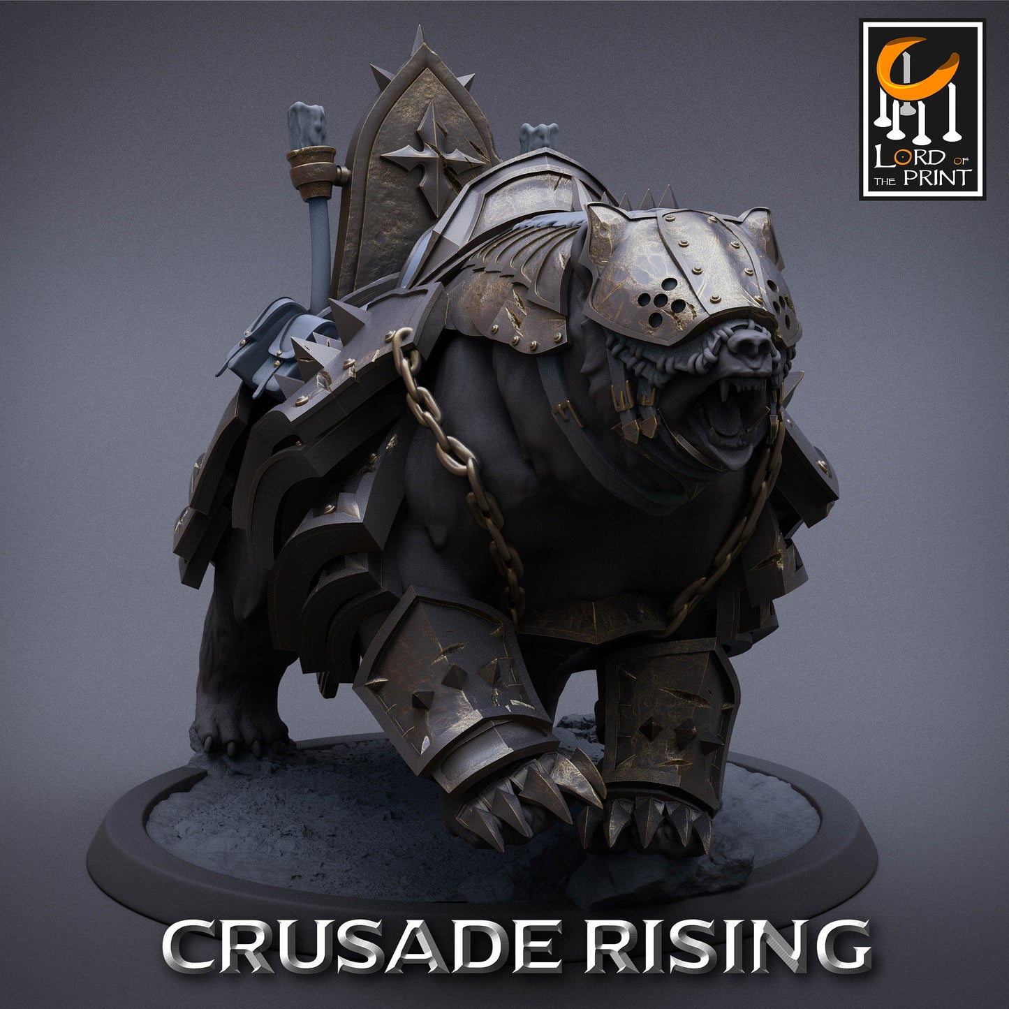 Crusader Bears Armored | Aussie 3D Printed Miniatures and Terrain