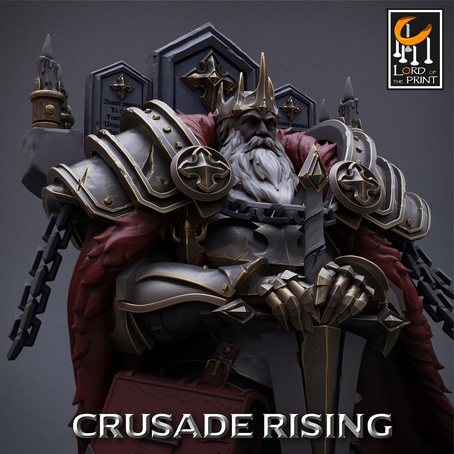 The Crusader King | Aussie 3D Printed Miniatures and Terrain
