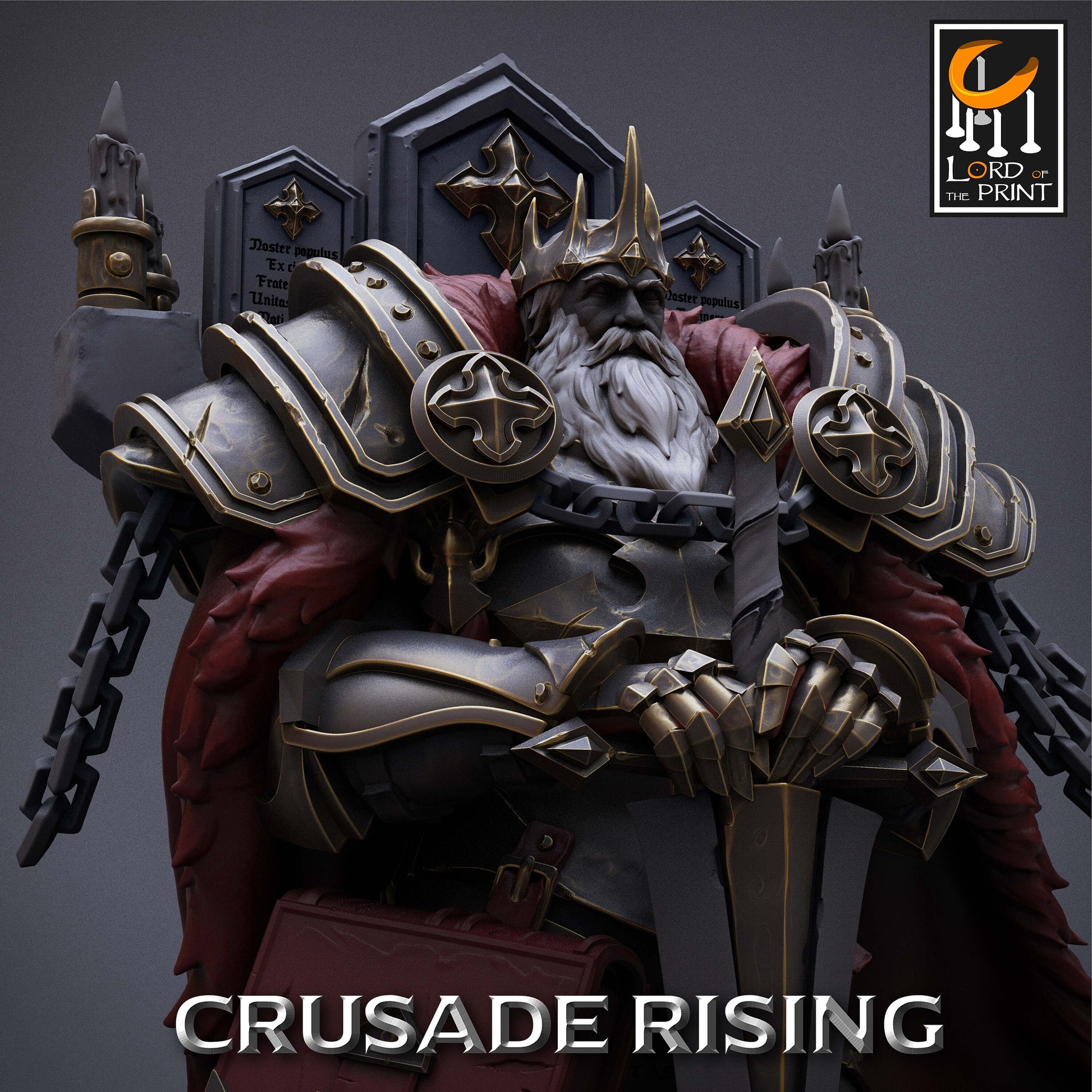 The Crusader King | Aussie 3D Printed Miniatures and Terrain