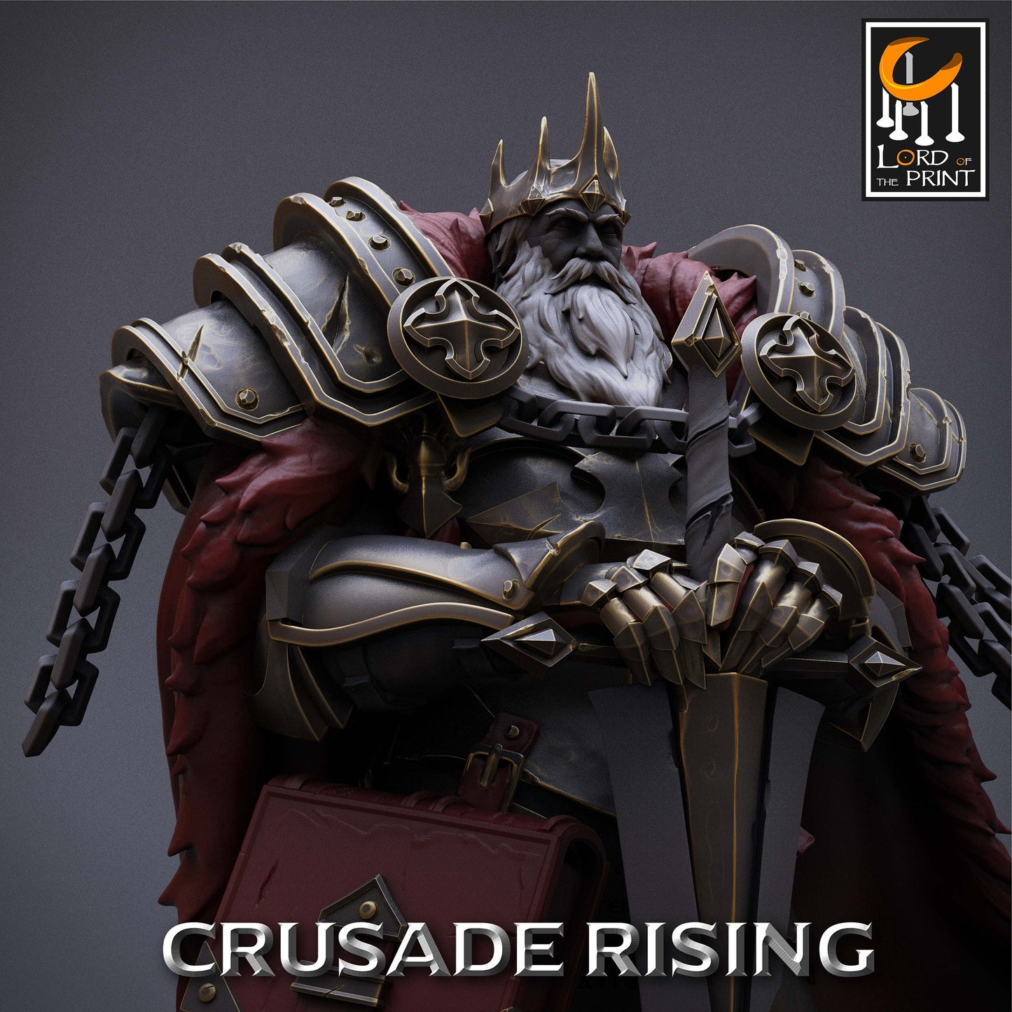 The Crusader King | Aussie 3D Printed Miniatures and Terrain
