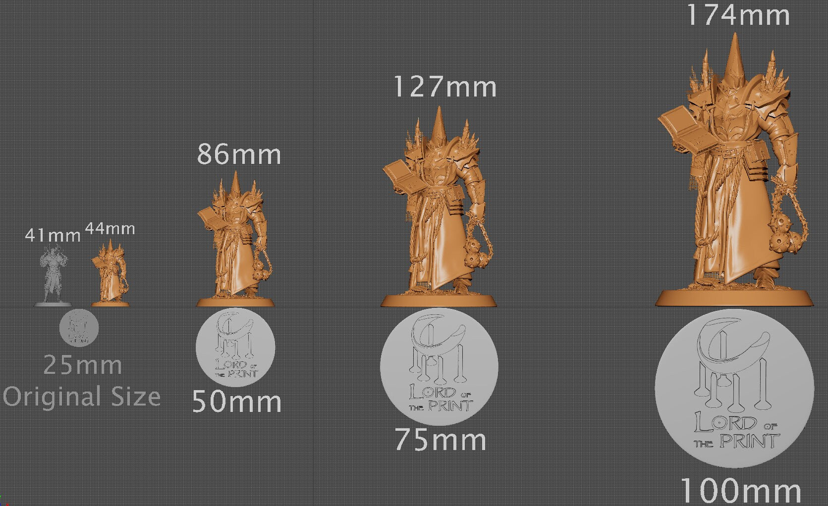 The Crusader Head Priest | Aussie 3D Printed Miniatures and Terrain
