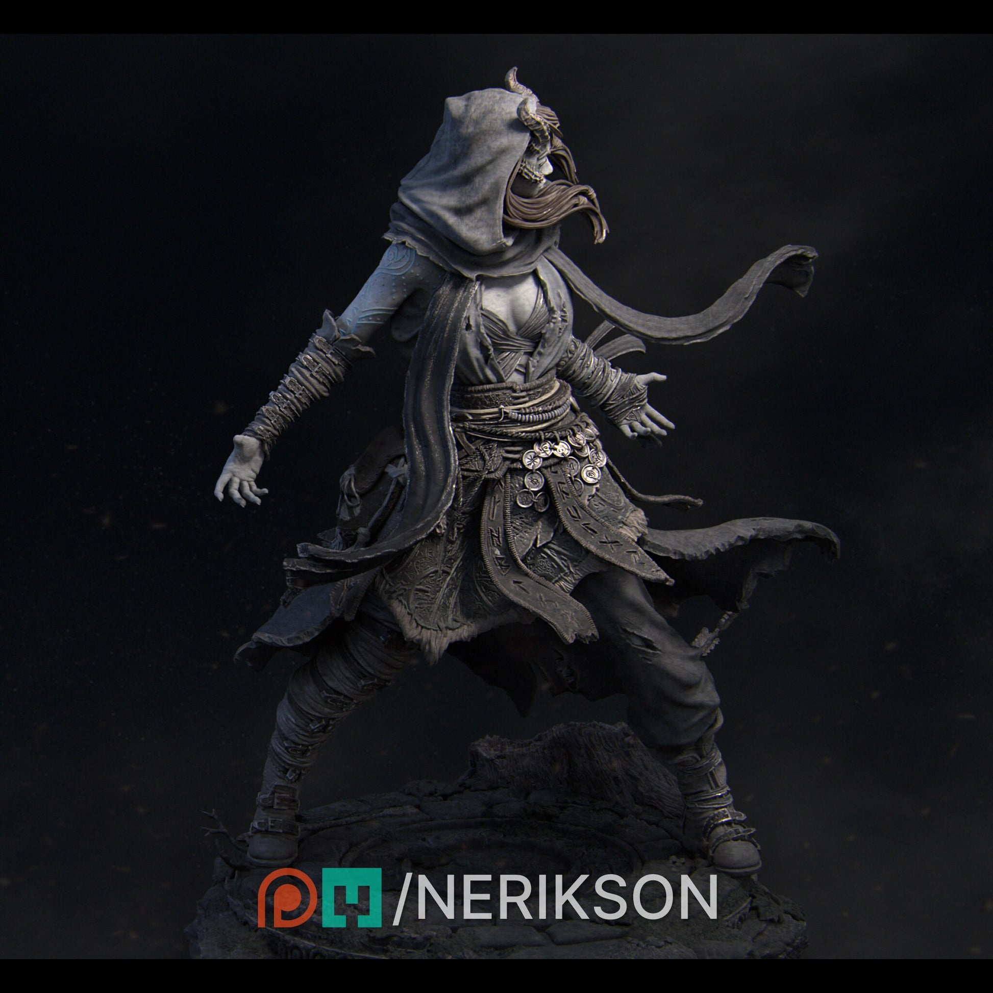 Rowenna the Wild Sorcerer | Aussie 3D Printed Miniatures and Terrain