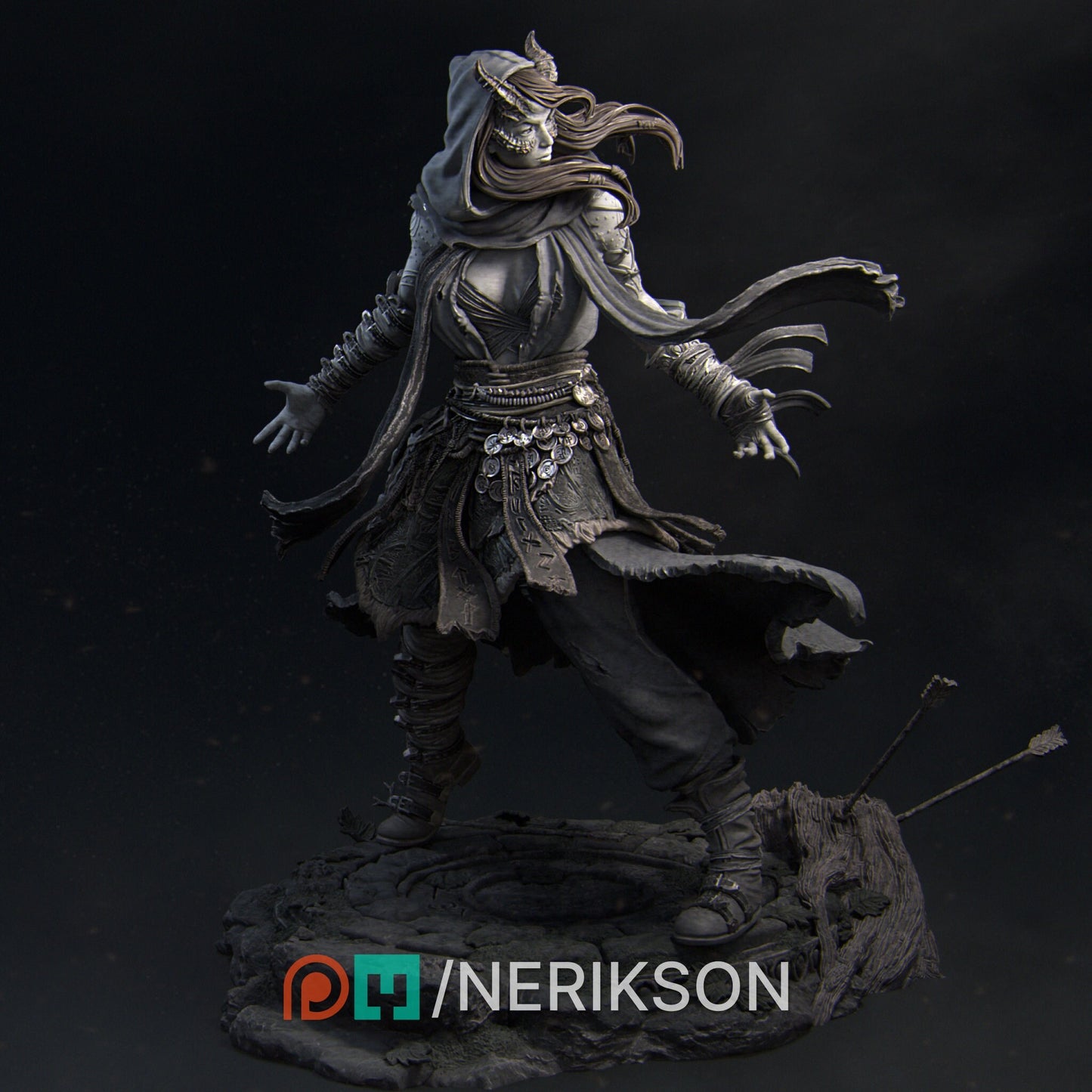 Rowenna the Wild Sorcerer | Aussie 3D Printed Miniatures and Terrain