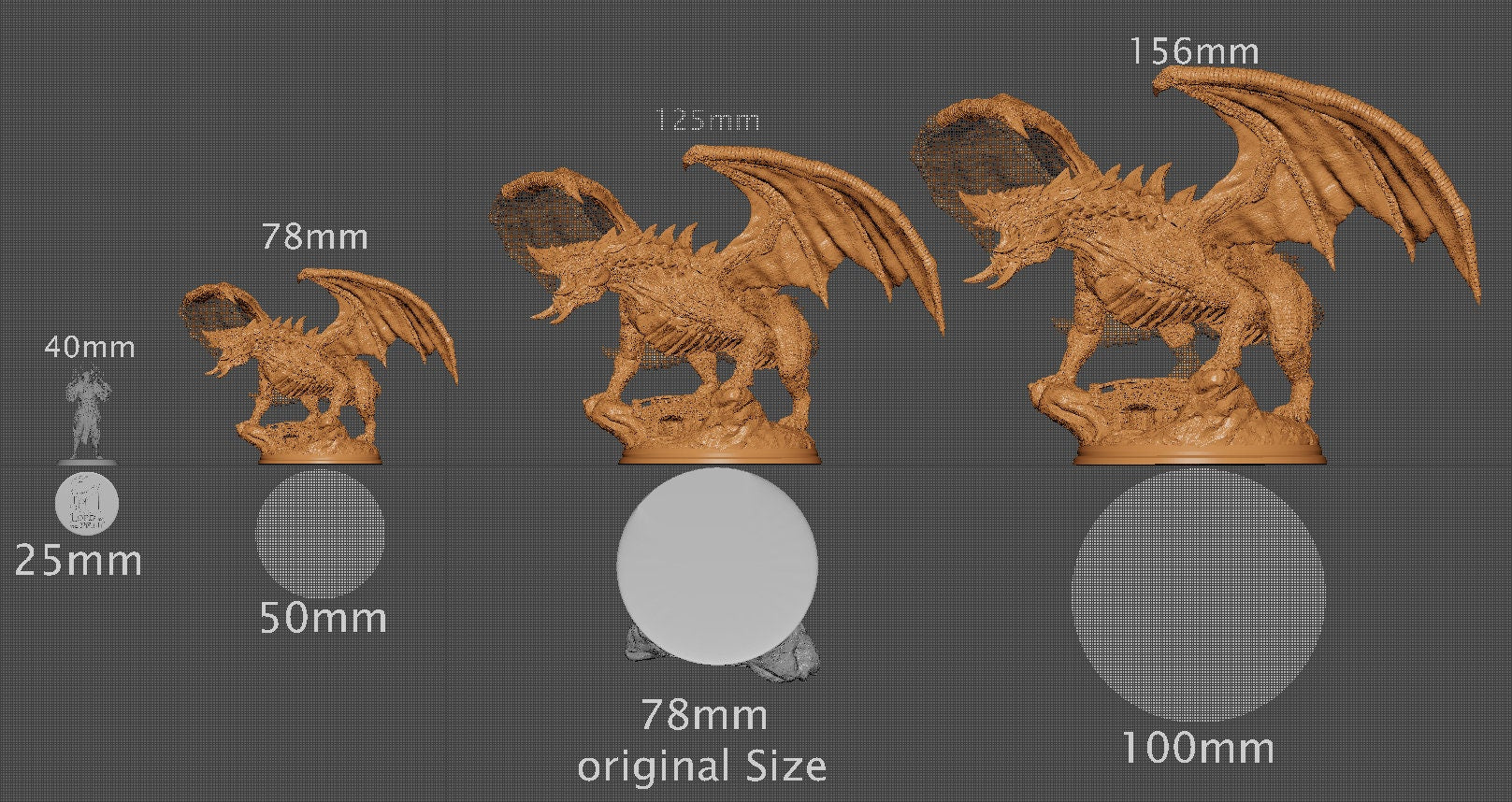 Kaiju Dragon | Aussie 3D Printed Miniatures and Terrain