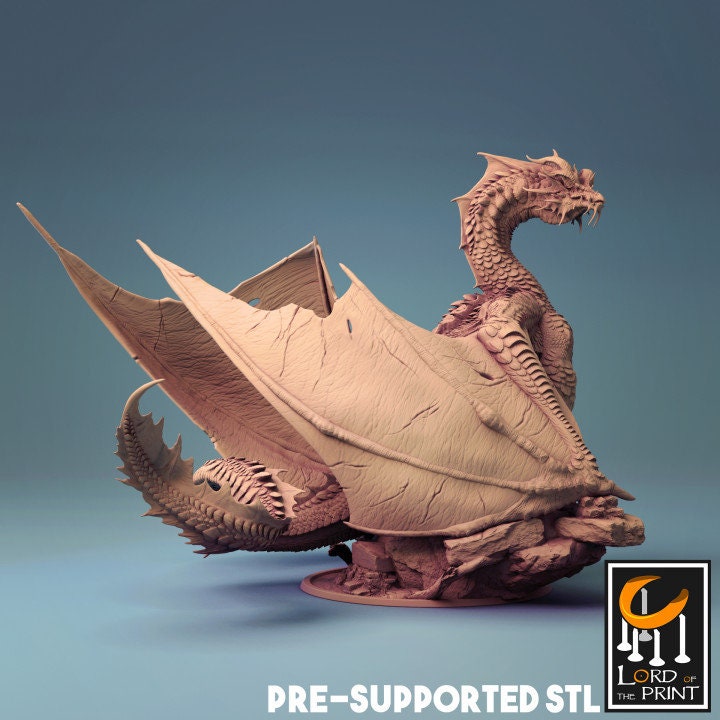 Elder Brine Dragon | Aussie 3D Printed Miniatures and Terrain