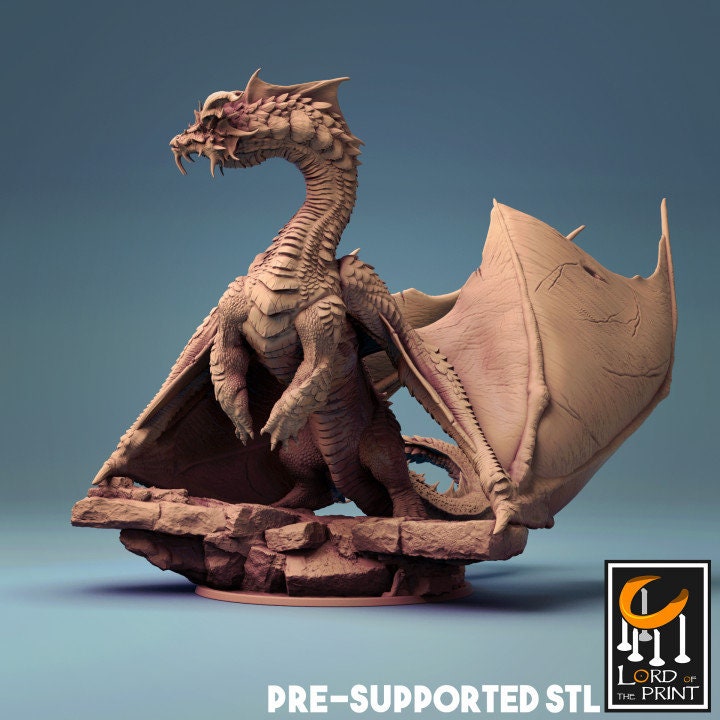 Elder Brine Dragon | Aussie 3D Printed Miniatures and Terrain