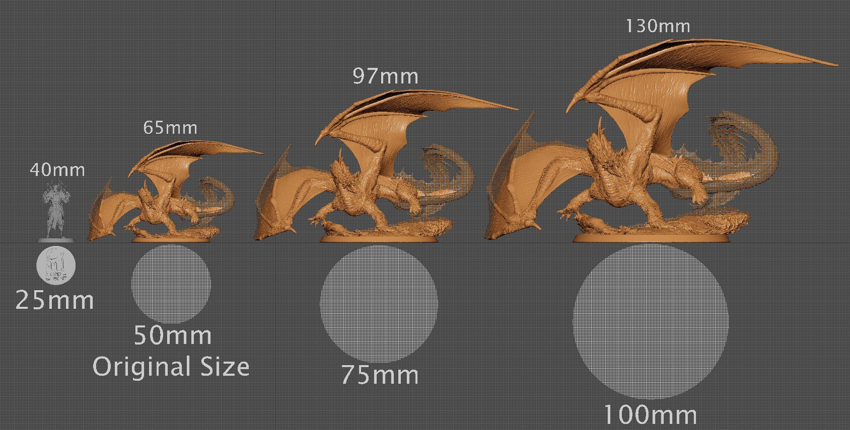 Young Brine Dragon | Aussie 3D Printed Miniatures and Terrain
