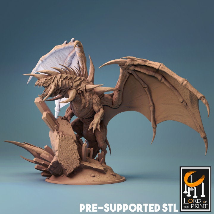 Elder Crystal Dragon | Aussie 3D Printed Miniatures and Terrain