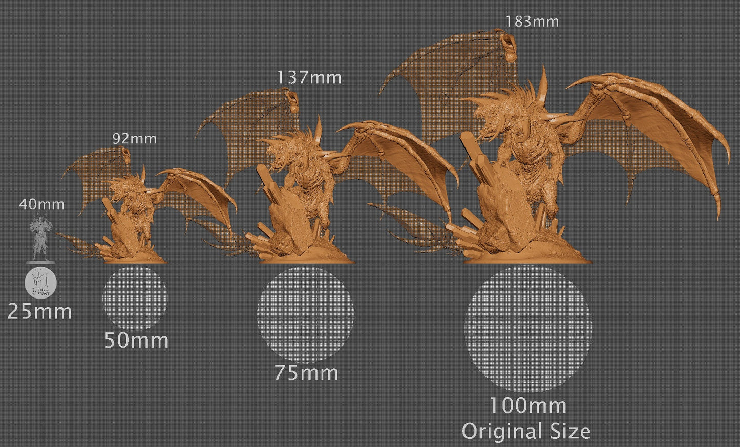 Elder Crystal Dragon | Aussie 3D Printed Miniatures and Terrain