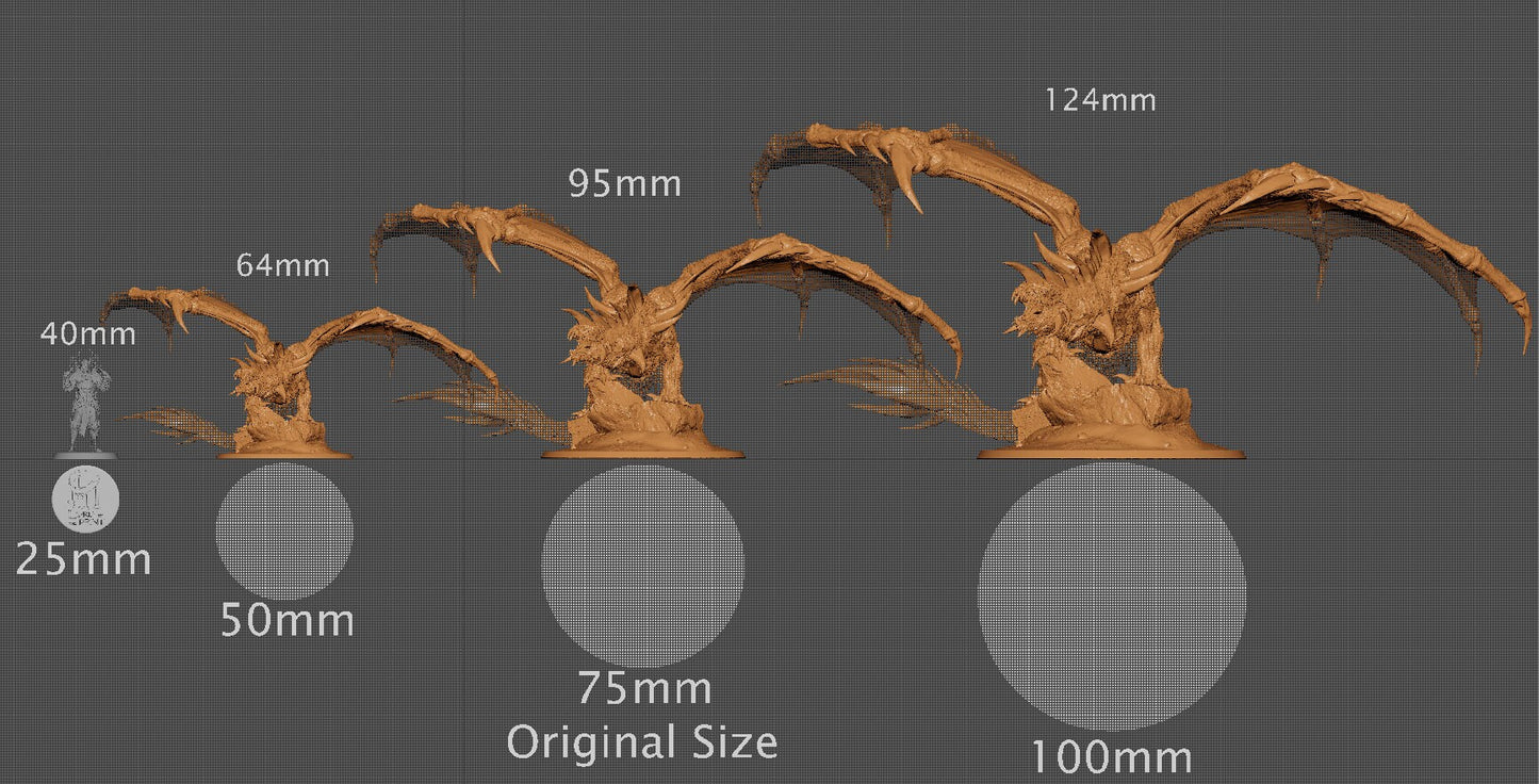 Young Crystal Dragon | Aussie 3D Printed Miniatures and Terrain