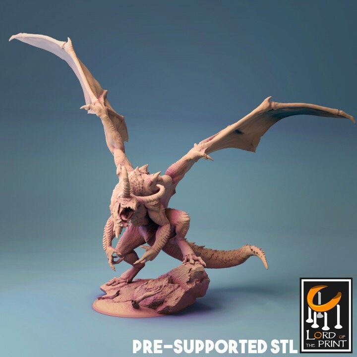 Fafnir Mounted | Aussie 3D Printed Miniatures and Terrain