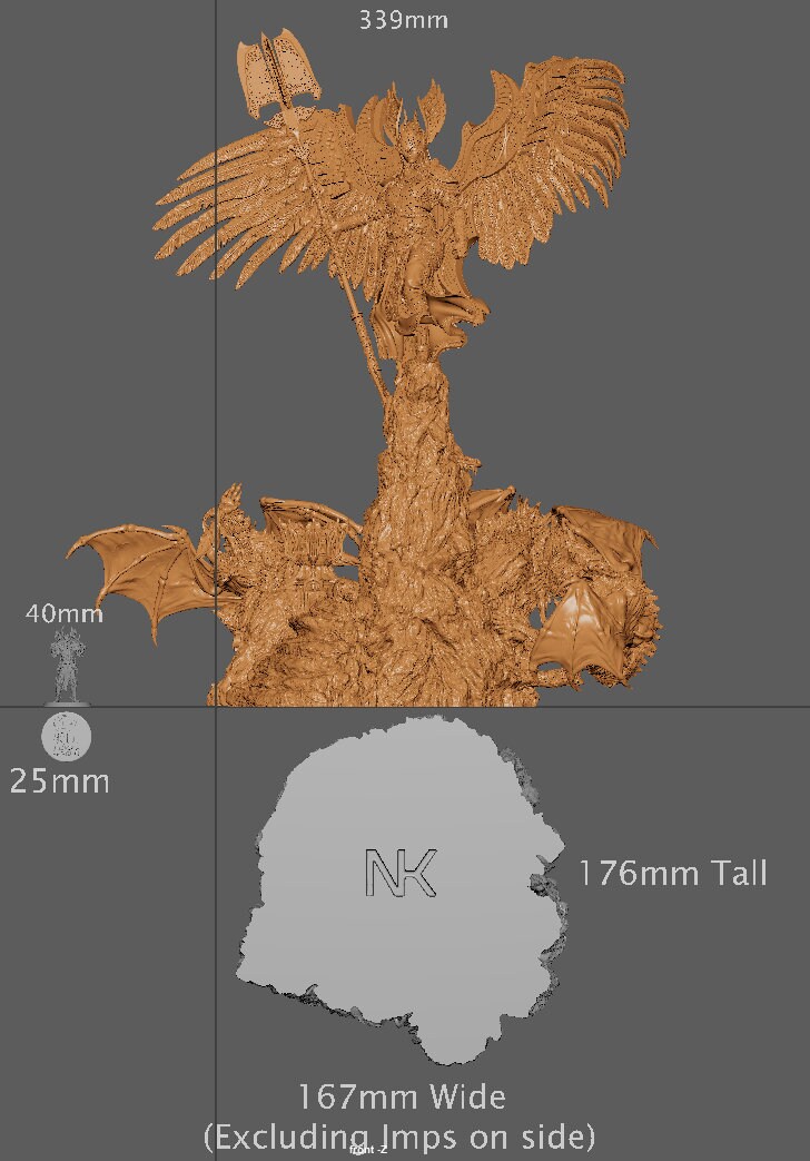 Revna Statue, Valkyrie | Aussie 3D Printed Miniatures and Terrain