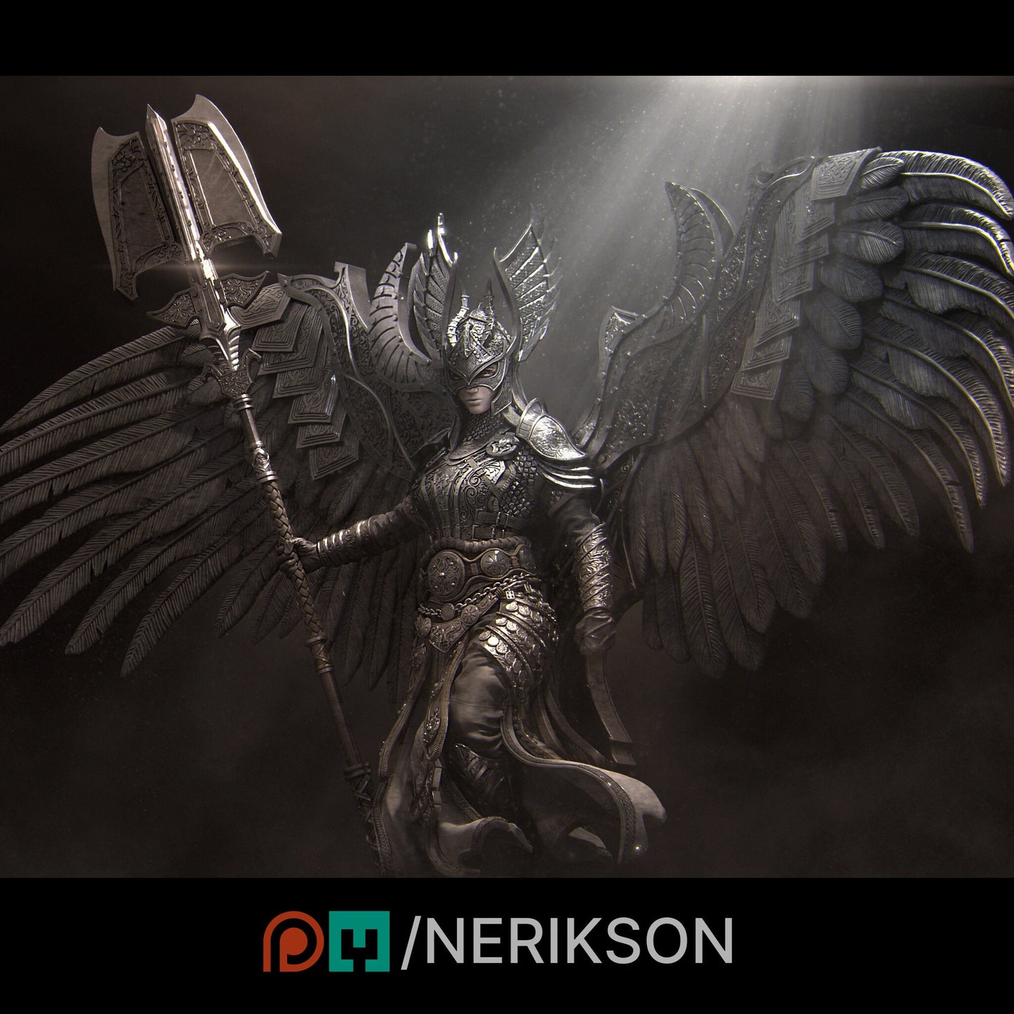 Revna Statue, Valkyrie | Aussie 3D Printed Miniatures and Terrain