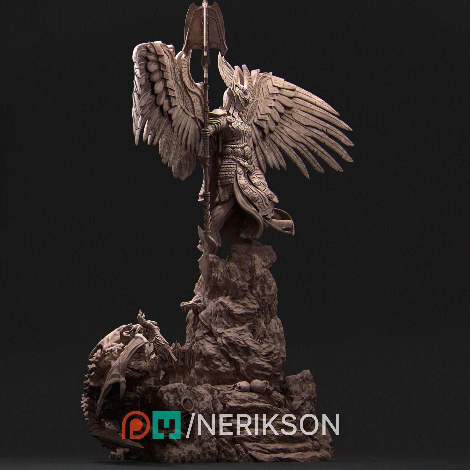 Revna Statue, Valkyrie | Aussie 3D Printed Miniatures and Terrain