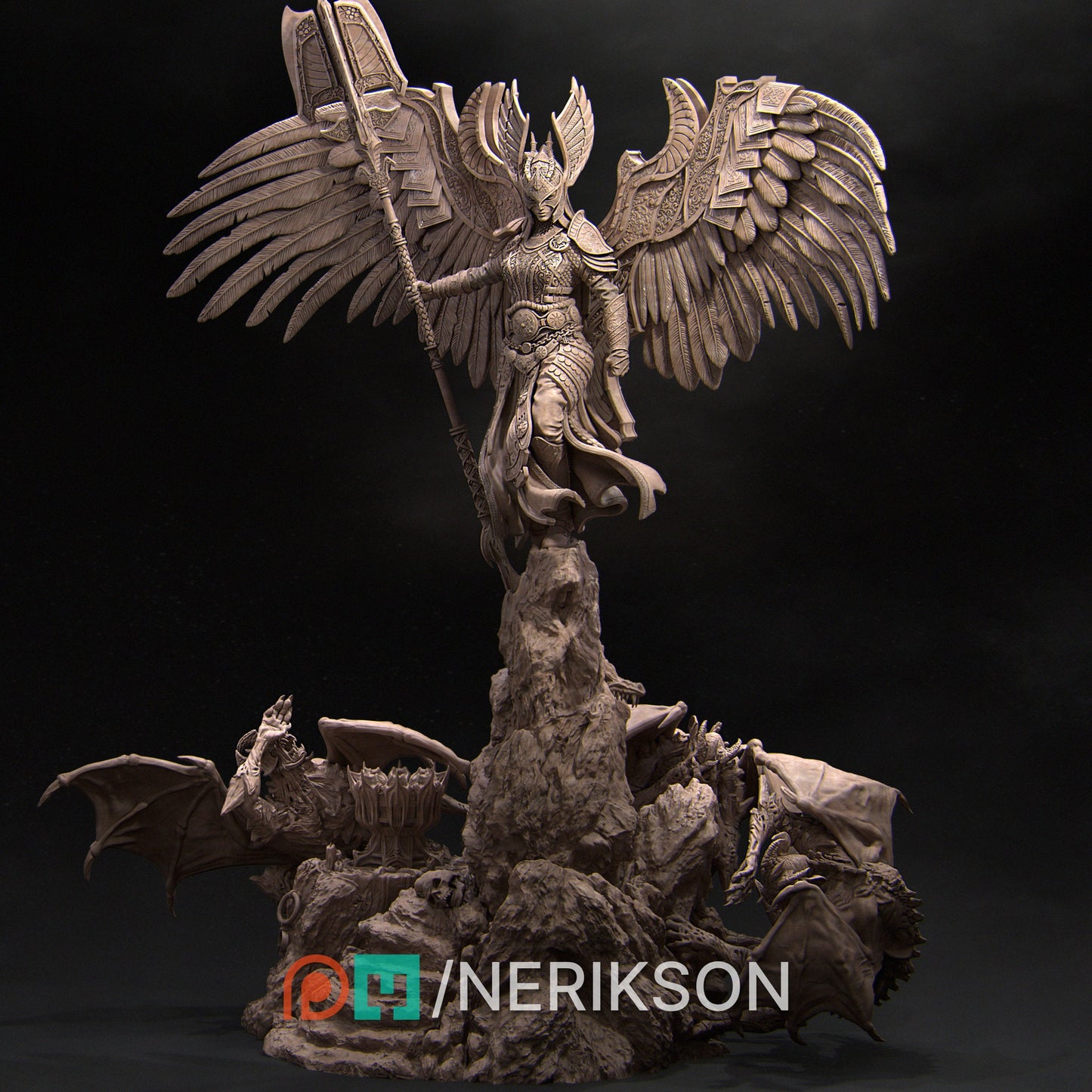 Revna Statue, Valkyrie | Aussie 3D Printed Miniatures and Terrain