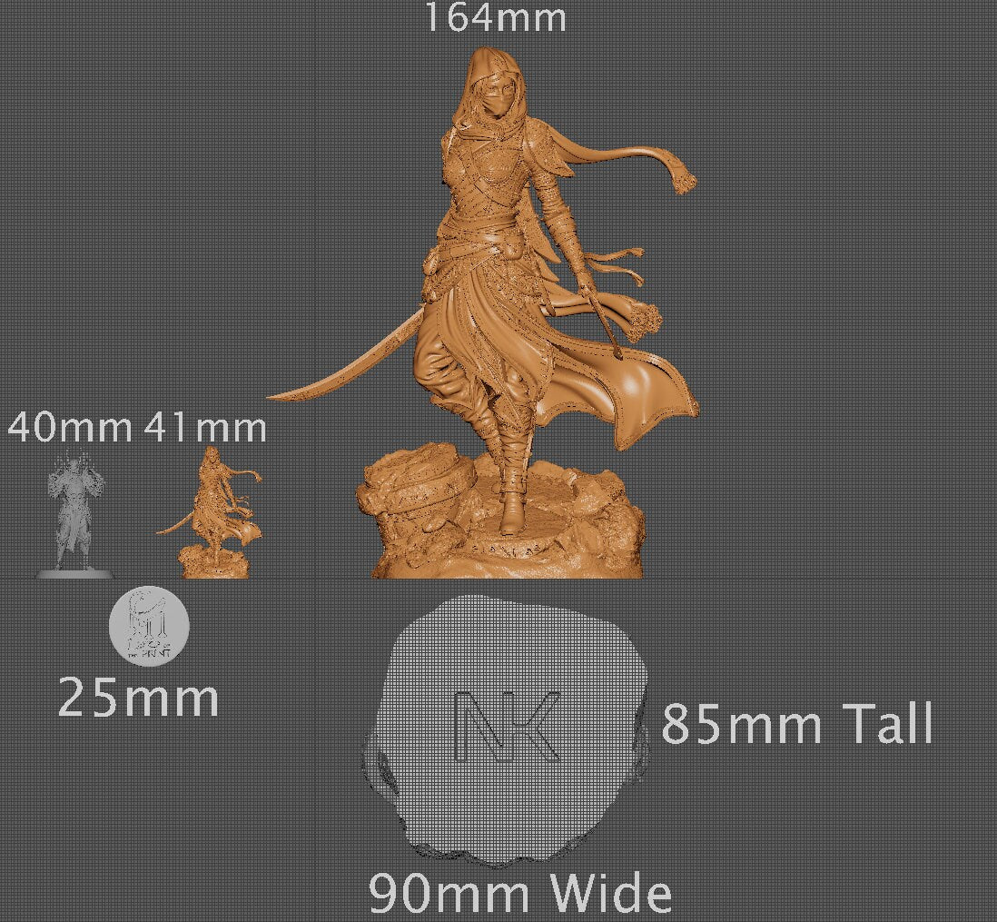 Artemesia, Assassin | Aussie 3D Printed Miniatures and Terrain