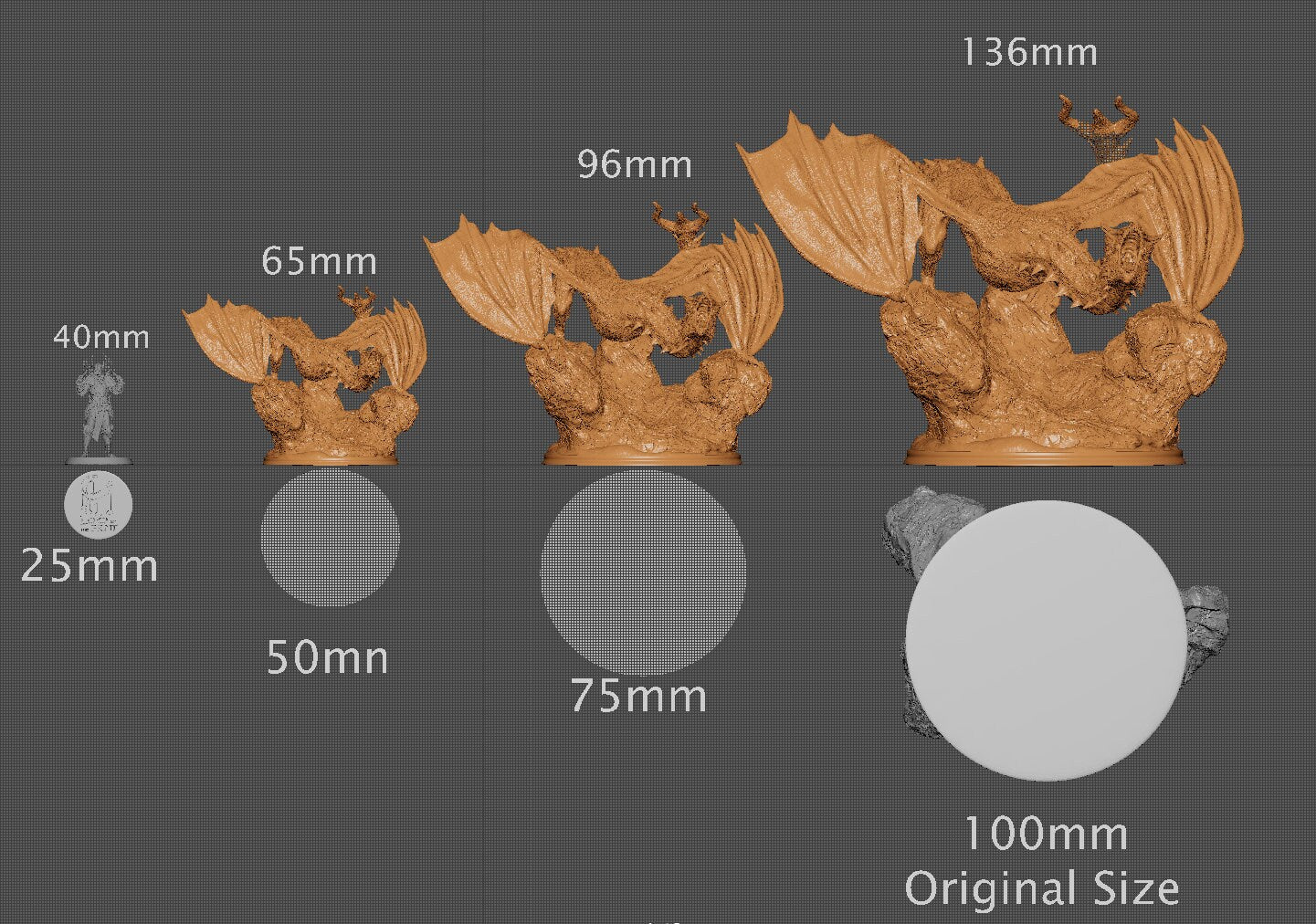 Infernal Wyvern | Aussie 3D Printed Miniatures and Terrain