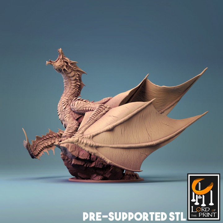 Adult Brine Dragon | Aussie 3D Printed Miniatures and Terrain