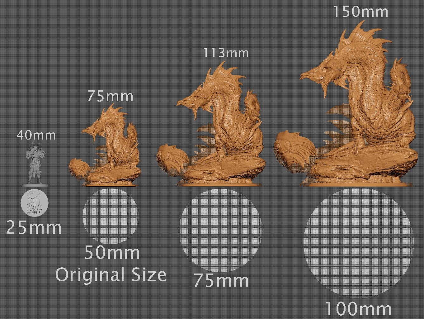 Eel Hydra | Aussie 3D Printed Miniatures and Terrain