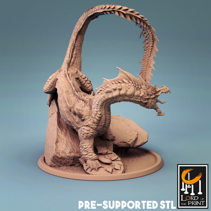 Mounted Brine Drake | Aussie 3D Printed Miniatures and Terrain