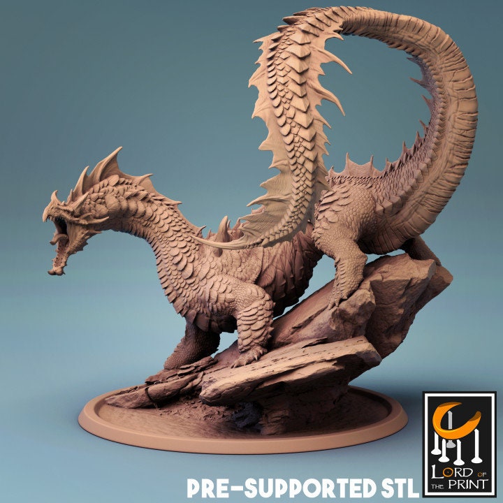 Mounted Brine Drake | Aussie 3D Printed Miniatures and Terrain