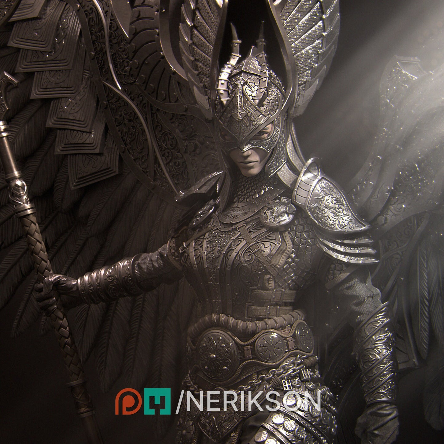 Revna Statue, Valkyrie | Aussie 3D Printed Miniatures and Terrain