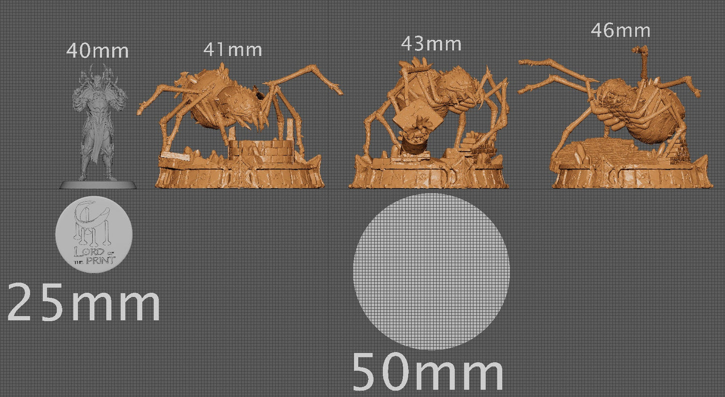 Crystal Heart Spiders | Aussie 3D Printed Miniatures and Terrain