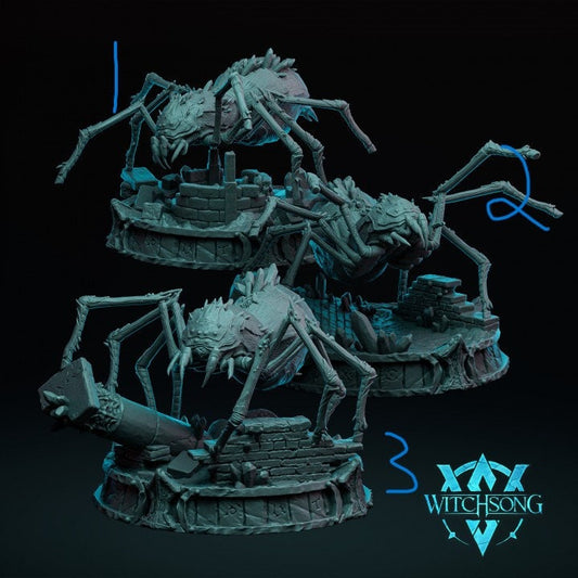 Crystal Heart Spiders | Aussie 3D Printed Miniatures and Terrain