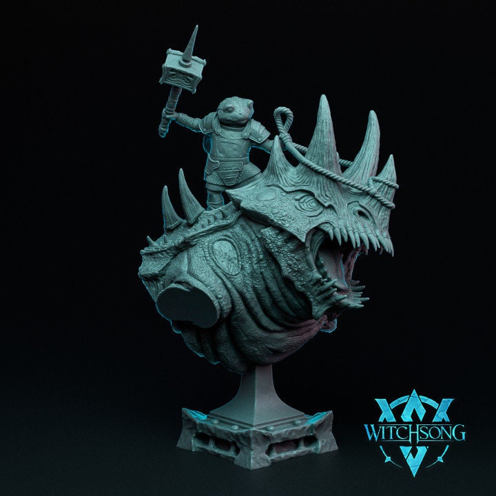Toadlord, Bust Option | Aussie 3D Printed Miniatures and Terrain